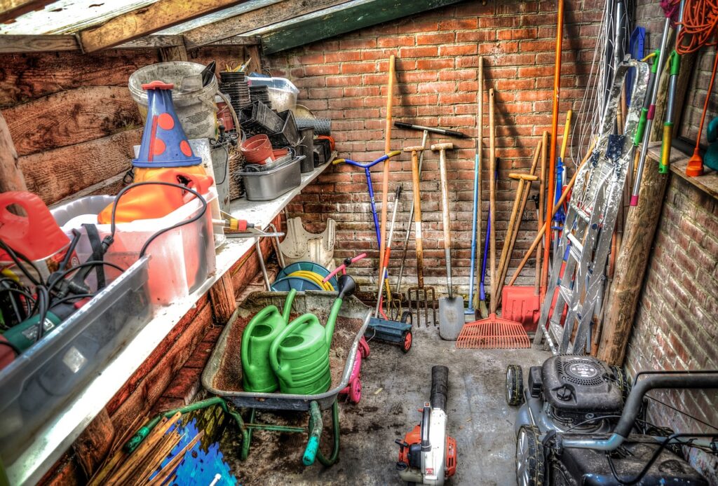 shed garden tools gardening 2806281